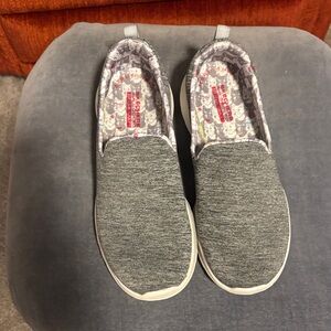 Skechers Gray Slip-On Slippers